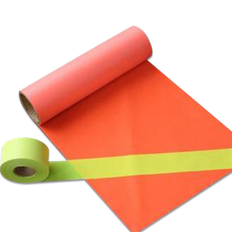 厂家直供彩反光面料荧光黄色橙色普亮TC反光布化纤大宽幅色反光布