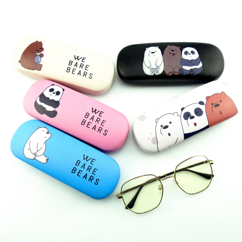 [Small wholesale] spot glasses box new small fresh cartoon student myopia optical iron box can do LOGO