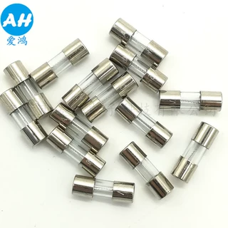 5*15玻璃保险管带脚 直插慢断型电流保险管T1A 2A 3A 5a125V/250