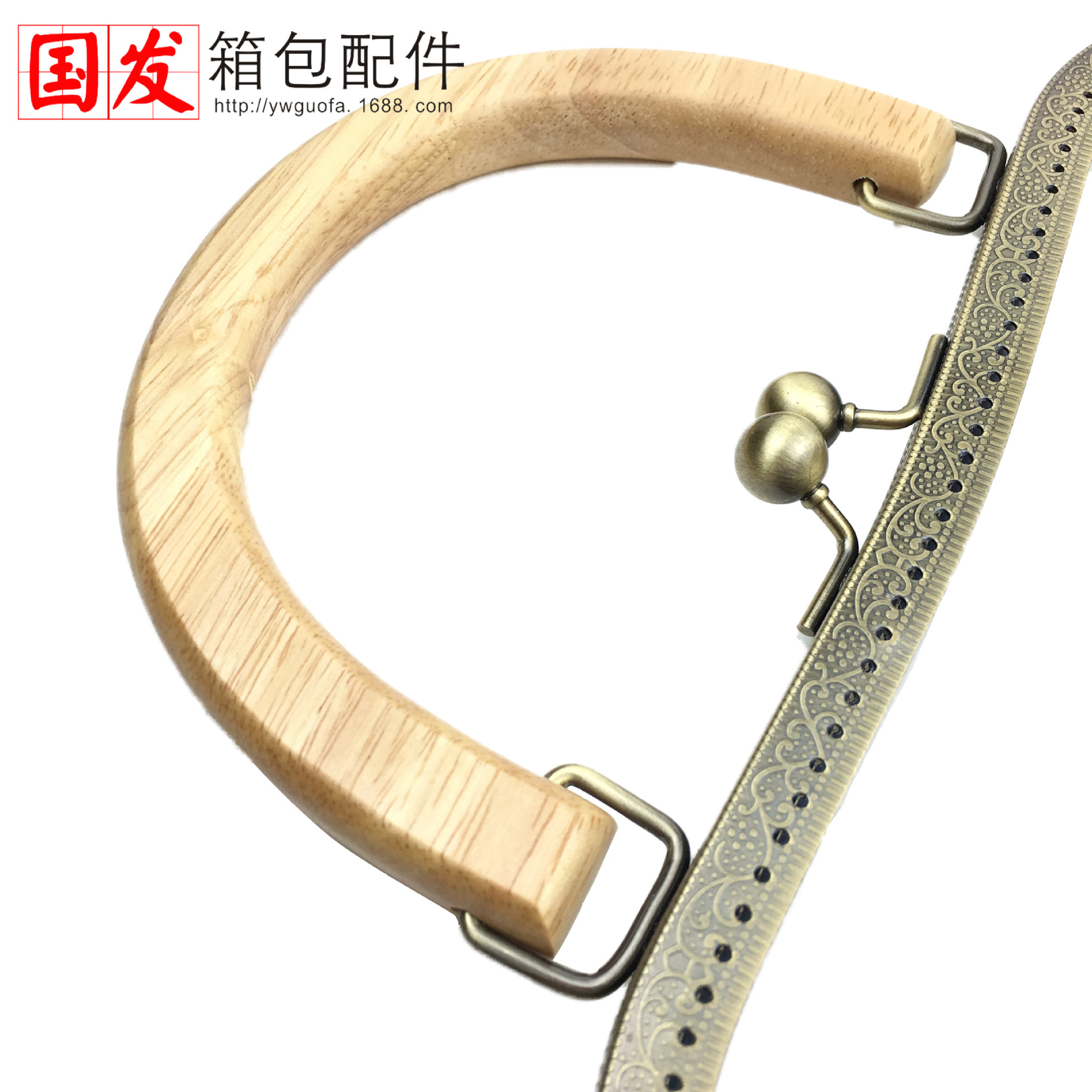 27cm cintura cóncava M cintura cóncava mano de madera oro café mano de madera bronce 0636 - GT