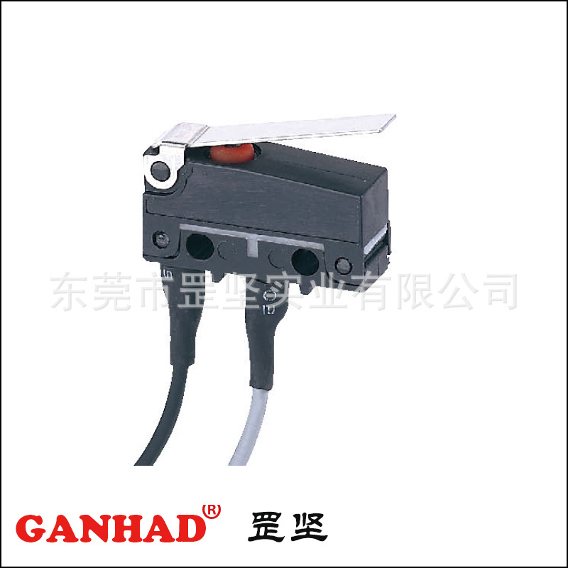 广东东莞厂家生产弯脚侧插型中微动微动10万次寿命微动开关