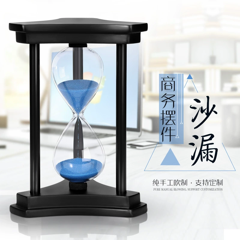 Creative decorations from natural wood for living room, hourglass, timer