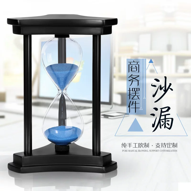 Creative decorations from natural wood for living room, hourglass, timer