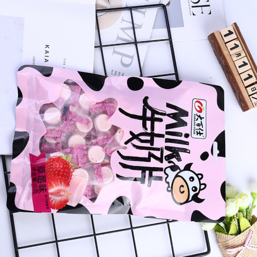 Dabashi Dairy Products Special Strawberry Flavor Dry-Eat Candy for Children and Students High Calcium Cheese Chewing Tablets Factory Wholesale