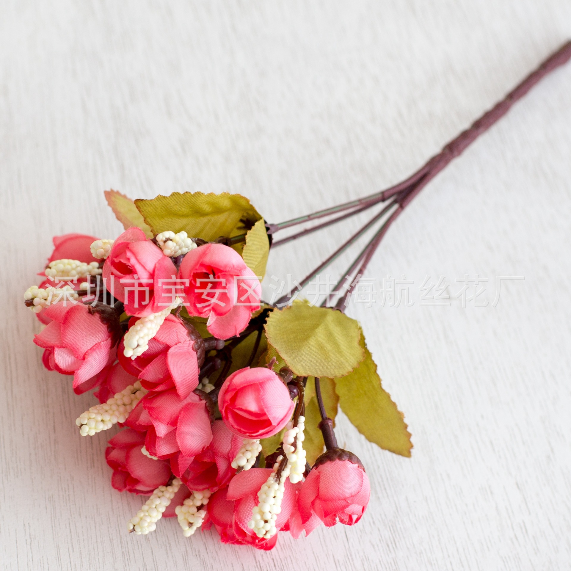 15 mini rosas 15 otoño brotes de perlas Rose Buds brotes de estrellas flor artificial Flor de seda flor falsa