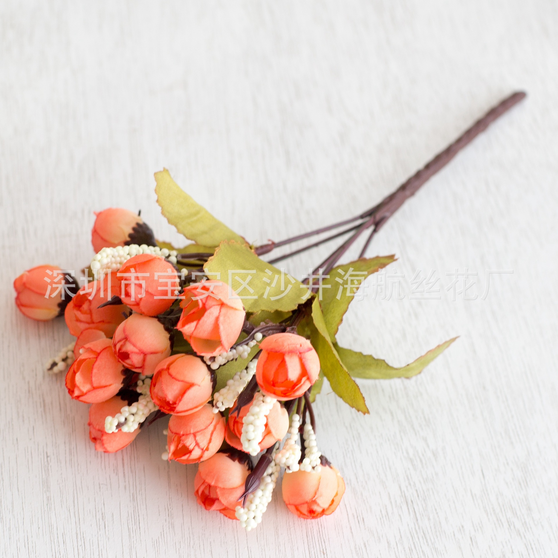 15 mini rosas 15 otoño brotes de perlas Rose Buds brotes de estrellas flor artificial Flor de seda flor falsa