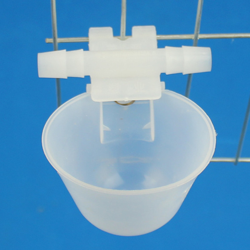 自动饮水碗 养鸟鸽鸡用具用品笼子配件9.5挂式横进水自动饮水碗