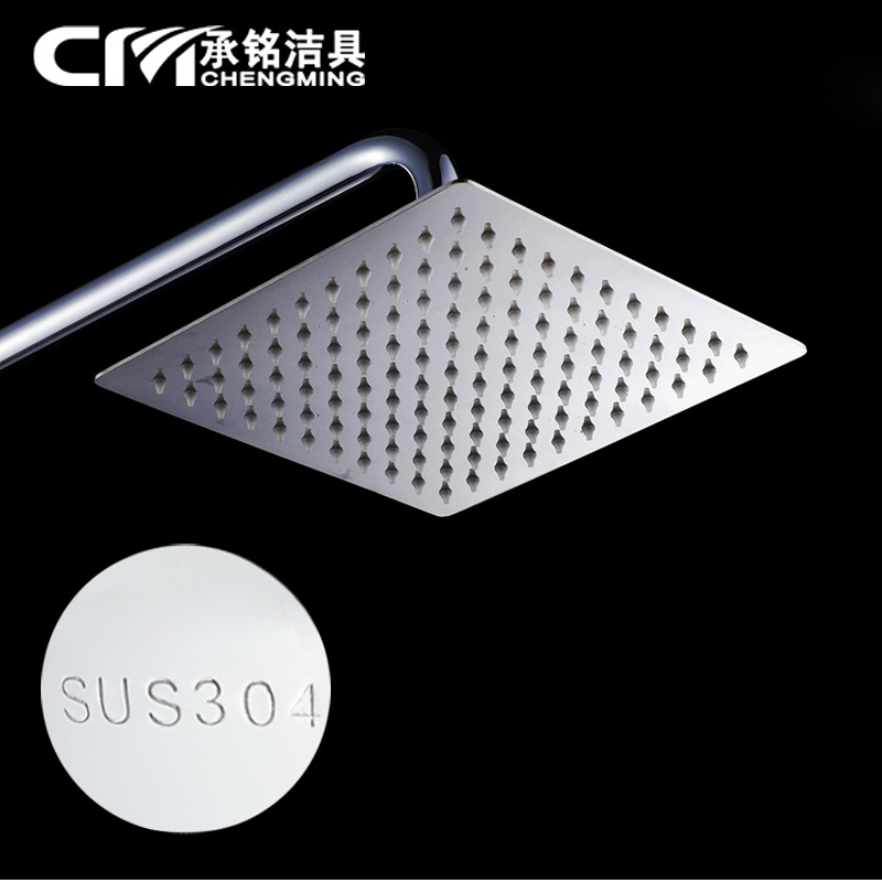 Wholesale 304 stainless steel nozzle large shower head 4/6/8/10/12 inch shower head