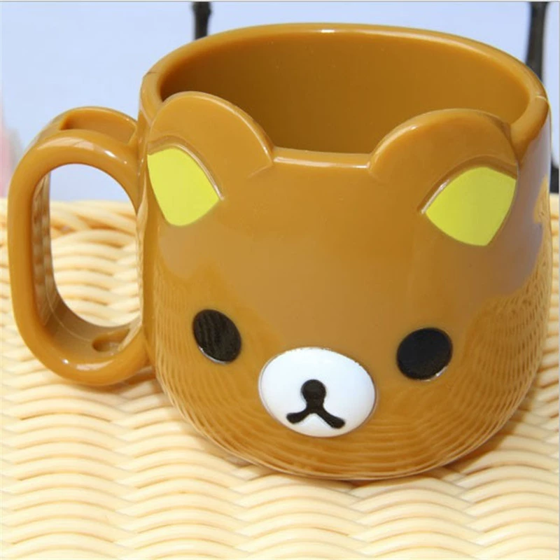 Стакан Cartoon Cup (KT) для завтрака молочный кофе, пластик, 101–200 мл, 11×7.5×7 см