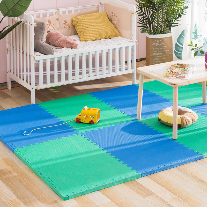 Rompecabezas de espuma para niños, esterilla de gateo extra grande y engrosada, alfombra resistente a caídas, tapete de taekwondo multifuncional