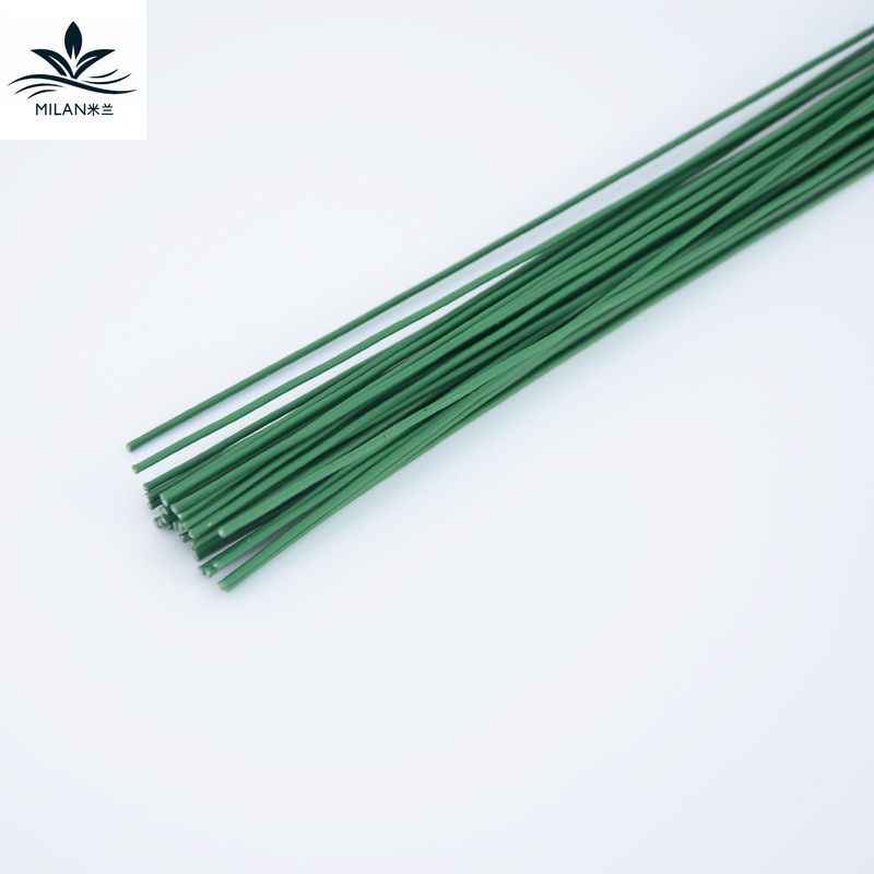 Floral de alambre de hierro flor eterna N ° 22 bolsa de plástico delgada de alambre de hierro verde Alambre de hierro de la flor Varilla DIY material hecho a mano de alambre de hierro varilla