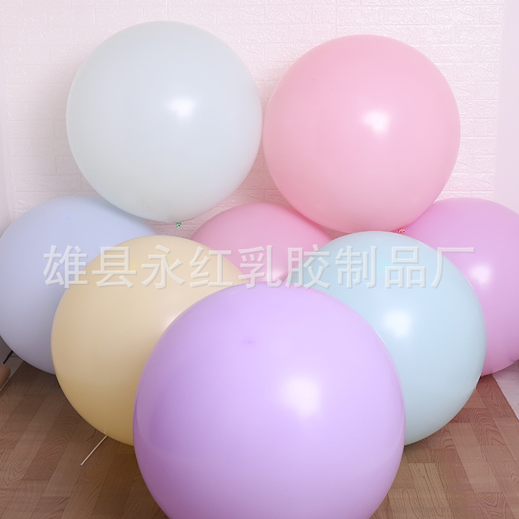 Ins36-inch macaron globo fuente fabricante boda creativo cumpleaños arco globo redondo globo de látex