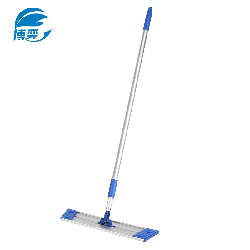 Производитель поставляет алюминиевую плоскую швабру для уборки, бытовую швабру для ленивых для удаления пыли, телескопическую швабру из дерева для сухой и влажной уборки.
