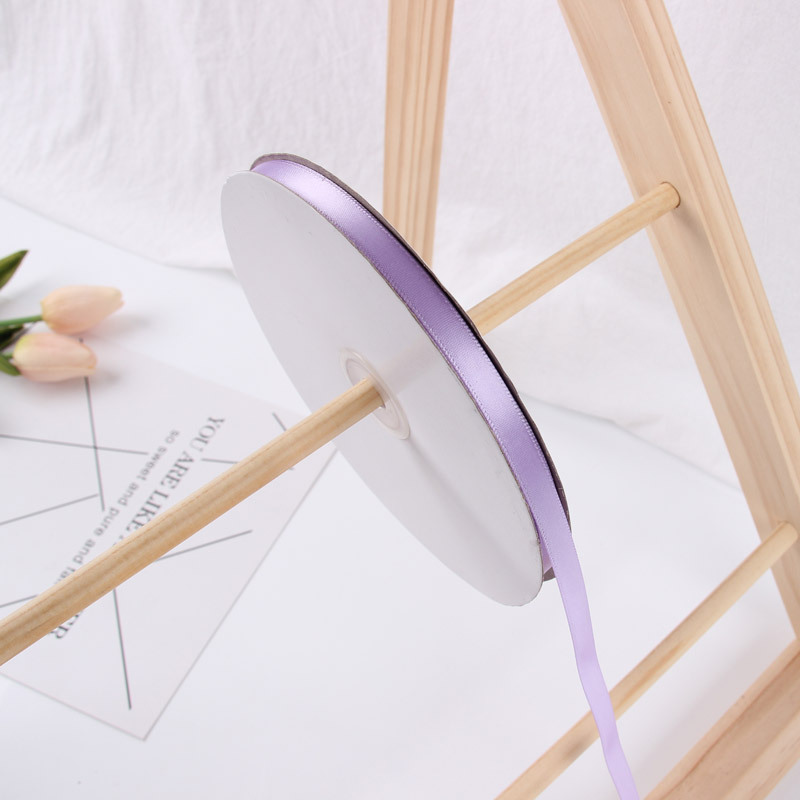 1cm cinta de poliéster al por mayor cinta de color sólido cinta de tela flor material de embalaje regalo arco cinta