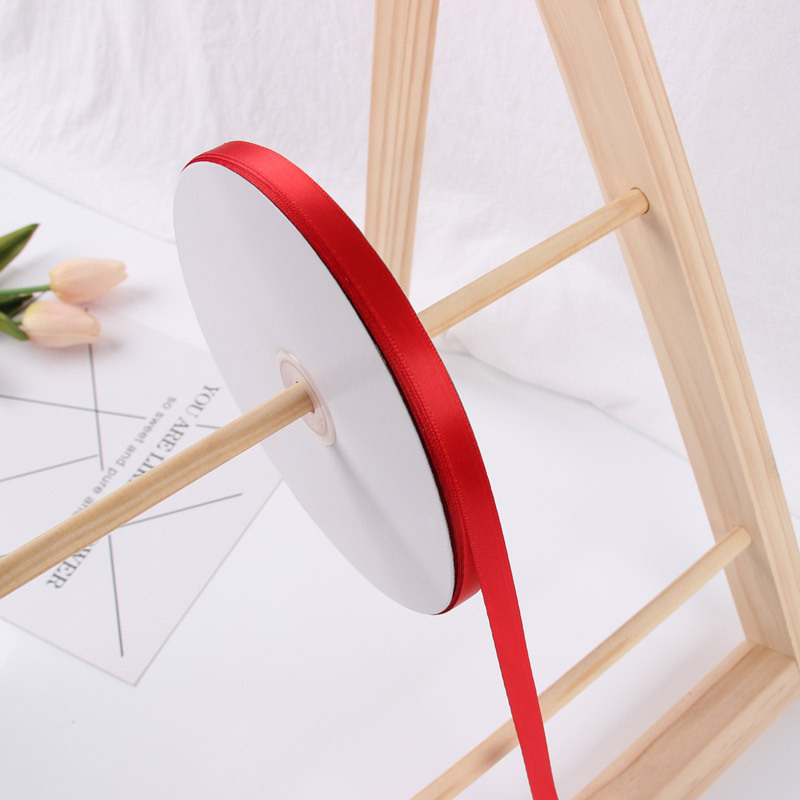 1cm cinta de poliéster al por mayor cinta de color sólido cinta de tela flor material de embalaje regalo arco cinta