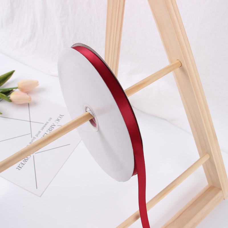 1cm cinta de poliéster al por mayor cinta de color sólido cinta de tela flor material de embalaje regalo arco cinta