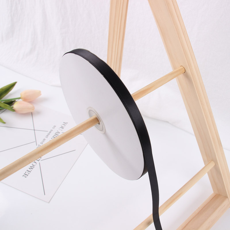 1cm cinta de poliéster al por mayor cinta de color sólido cinta de tela flor material de embalaje regalo arco cinta