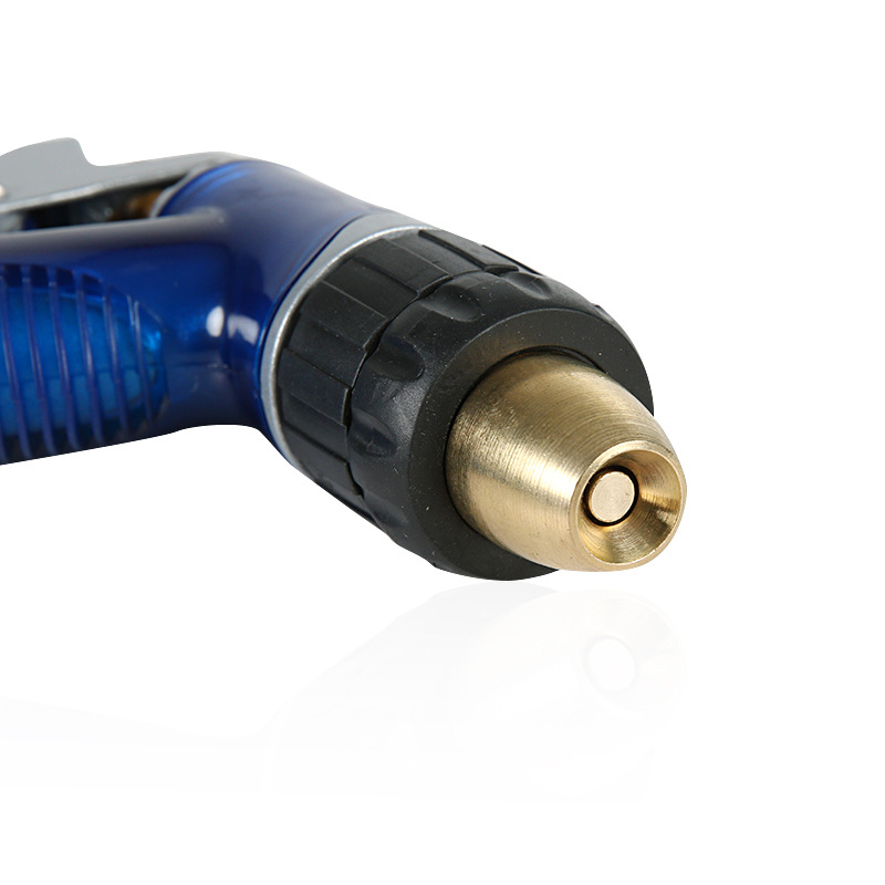 High-pressure car wash nozzle, household full-copper blue sea car wash nozzle, garden watering nozzle, alloy handle nozzle