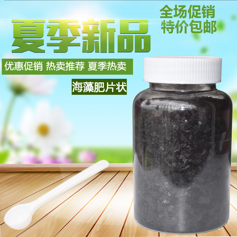 海藻精大棚蔬菜种植肥叶面肥全水溶海藻精海藻酸粉末片状农业水产