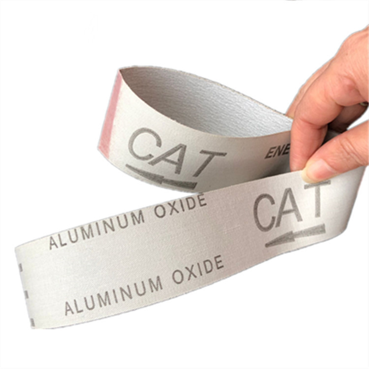 厂家直销白色涂层软布砂带760*40环形抛光金属打磨抛光砂带多规格