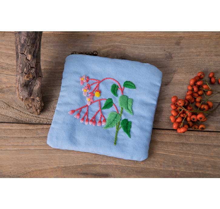 Monedero maquillaje hecho a mano DIY bordado europeo material paquete titular de la tarjeta almacenamiento regalo casero creativo