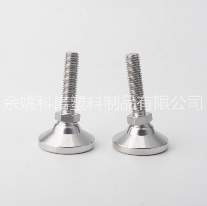 1/2-13牙英制万向可调脚,全304不锈钢关节活动调平脚,水平调整脚