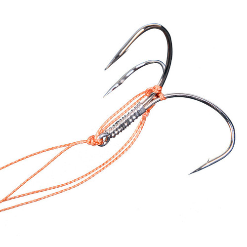 Tied finished anchor fish string hook large silver carp and bighead carp three-claw anchor hook line set Daimon Maruyo butterfly hook fish hook