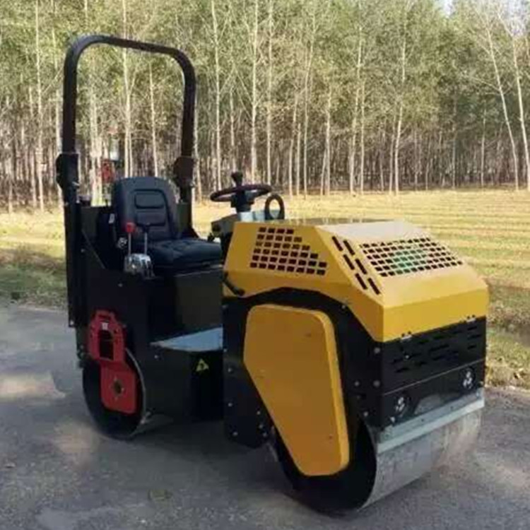 厂家推荐座驾式全液压压路机 一吨路面压道机 开着走双钢轮压实机