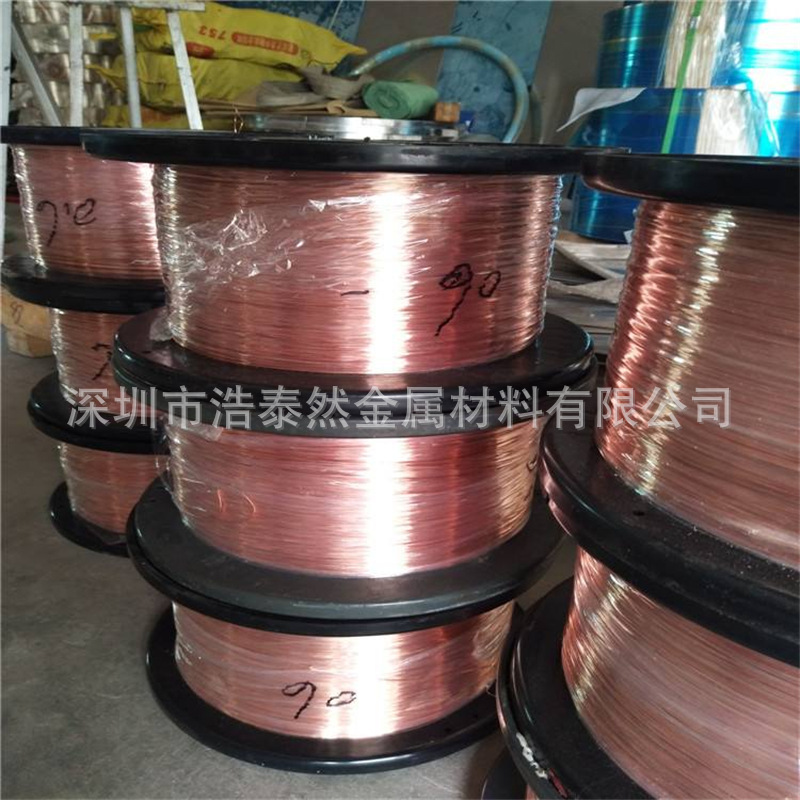 浙江T2紫铜丝 导电 电镀 挂砖编织铜线 直径0.1 0.2 0.3-5mm