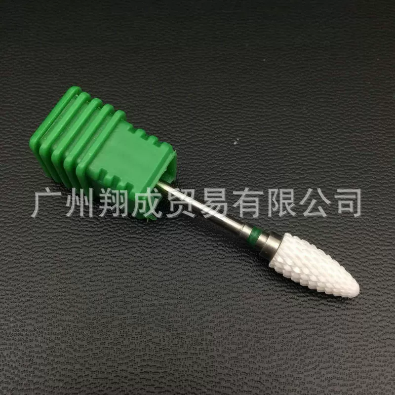 Ceramic Nail Drill Bit Rockets, Cone Head for Electric Manicure, Durable Ceramic, Random Base Color