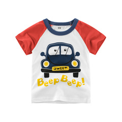 2024 new children's clothing summer boys cartoon short-sleeved t-shirt kids wear children's clothing dropshipping ins