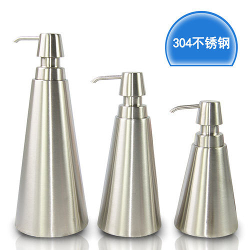 Home hotel bathroom stainless steel 304 hotel lotion bottle refill shower gel shampoo soap dispenser