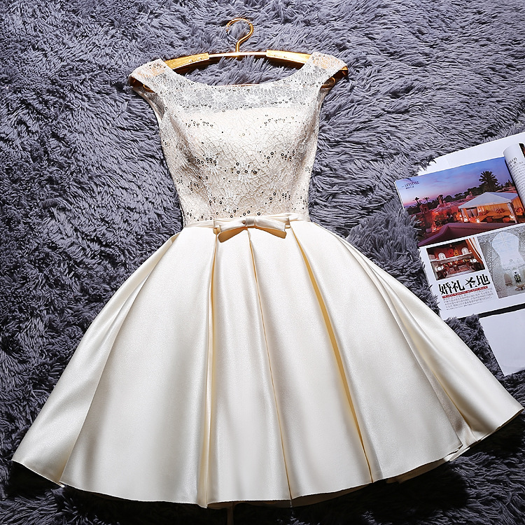 2025 nuevo vestido de dama de honor vestido pequeño vestido de dama de honor vestido de dama de honor corto delgado verano mujer
