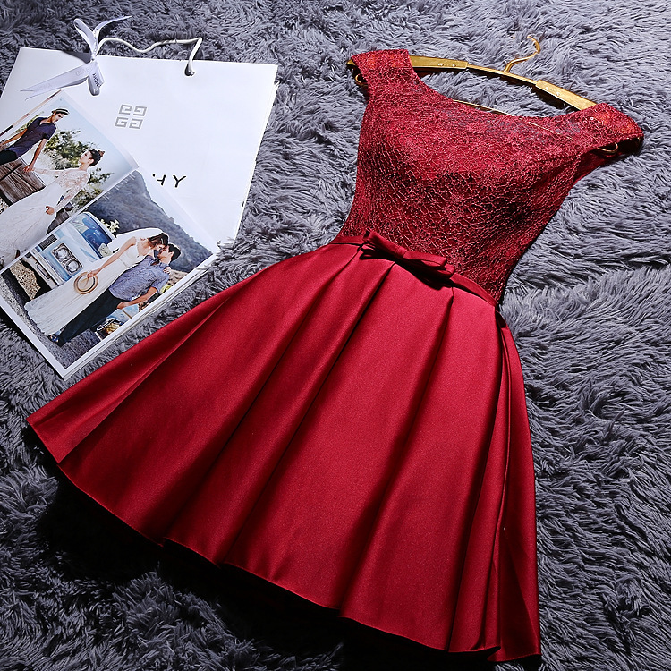 2025 nuevo vestido de dama de honor vestido pequeño vestido de dama de honor vestido de dama de honor corto delgado verano mujer