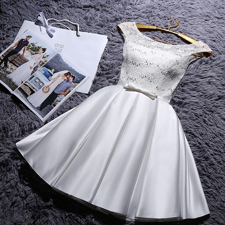 2025 nuevo vestido de dama de honor vestido pequeño vestido de dama de honor vestido de dama de honor corto delgado verano mujer