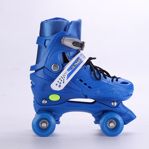 Velcro-Attached, Dual-Row, Four-Wheeled Adjustable Kids' Roller Skates – Beginner-Friendly Ice Skates & Roller Blades
