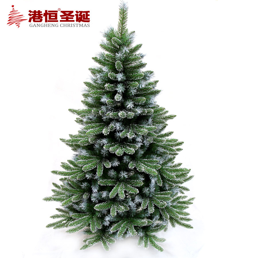 Transfronterizo 1,5 m árbol de Navidad de nieve-pulverización cifrado mezclado de cinco dedos punta 1,8 m Paquete de decoración automática árbol de Navidad