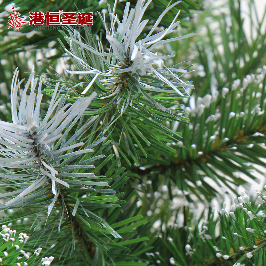 Transfronterizo 1,5 m árbol de Navidad de nieve-pulverización cifrado mezclado de cinco dedos punta 1,8 m Paquete de decoración automática árbol de Navidad