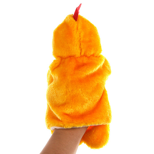 Cross-border distribution of plush toys, animal hand puppets, rooster and hen dolls, mixed batch parent-child comfort early education dolls