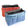 Handheld cosmetic bag with zipper, universal organizer bag, storage system, Korean style