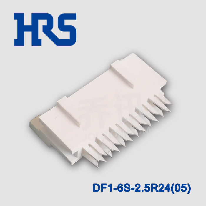 广濑hrs连接器板对线针座hirose适用离散式线缆DF1-6S-2.5R24(05)