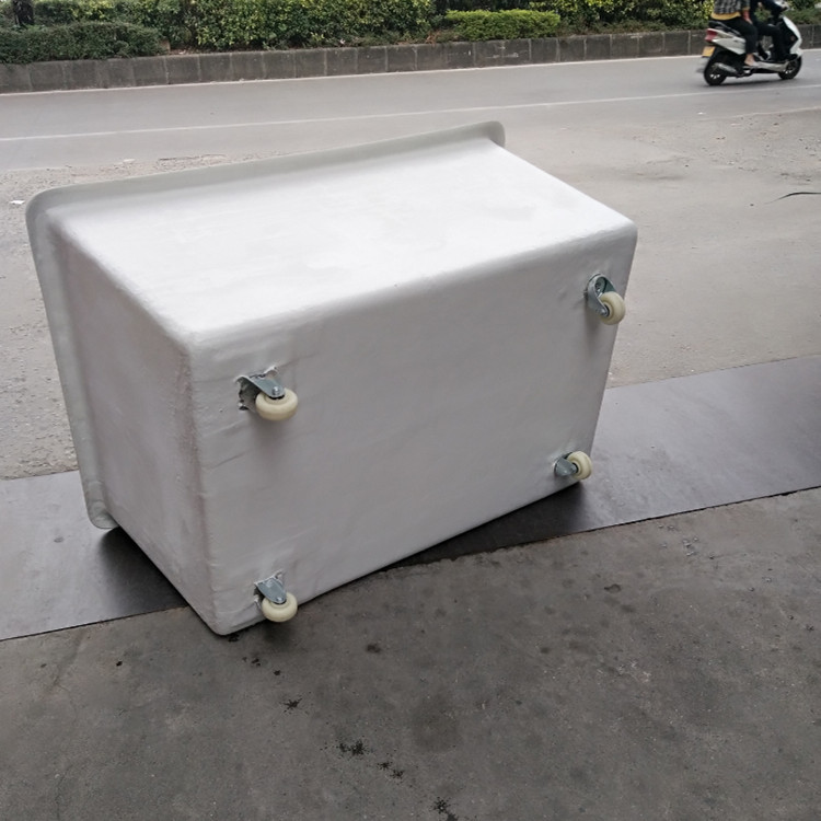 服装厂用加厚玻璃钢周转落纱车/多规格耐用玻璃纤维染布车