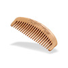 Peach wood combing wood carved flower wide -toothed hair combing combing logo engraving characters wholesale comb