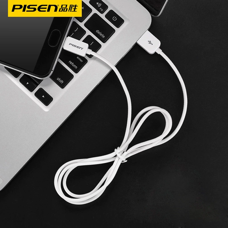 Type-C Data Cable (PISEN) — Fast Charge 6A/120W, Multiple lengths 1–2 m