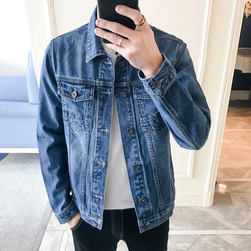 Herbst und Winter neue Herren-Jeansjacke, lässig, Herren-Oberteile, vielseitig, Slim-Fit-Herrenjacke, Modetrend_voghion.com