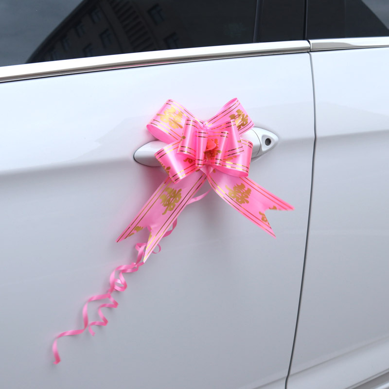 50 borde dorado Xi personaje gran mano tirar flor boda coche tirar flor boda decoración de la habitación de la boda embalaje regalo tirar flor boda