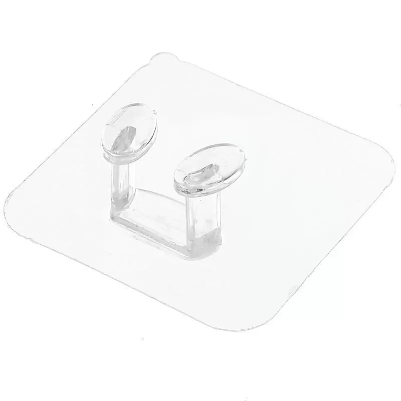 Transparent power plug linked multifunctional sticking hook traceless hook hook hook without marks without nails and strong sticky hooks
