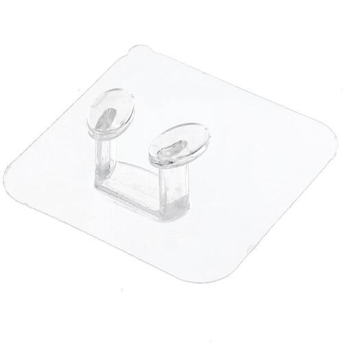 Transparent power plug hook multipurpose adhesive hook Traceless Hook hook invisible nail-free strong adhesive hook