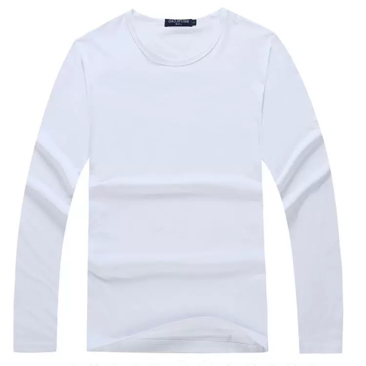 Пара с круглым вырезом и длинным рукавом Модальная Термотрансферная Мужская футболка оптом пустая Женская классная форма на заказ рекламная рубашка своими руками