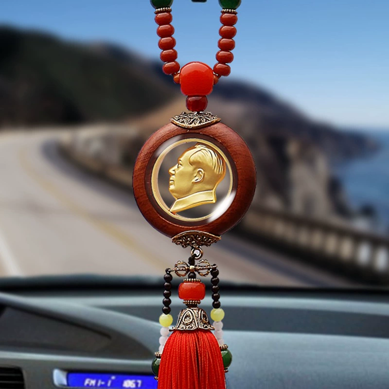 Портрет автомобиля подвеска Председателя Мао внутри автомобиля, портрет Мао Цзэдуна, Красная кислота филиал, персик дерево автомобиля подвеска, зеркало заднего вида кулон, орнамент
